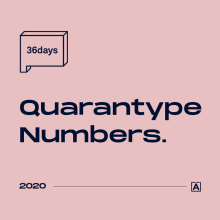 36 Days of Type 2020 Quarantype Numbers.. Un proyecto de Motion Graphics, Diseño gráfico y Lettering de Álvaro Melgosa - 13.04.2020