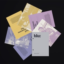 Blu: stream. Un progetto di Br, ing, Br, identit, Graphic design, Web design e Design di loghi di Gabriel Sencillo - 14.04.2020