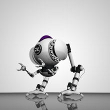 Robot 3D. 3D, Animação 3D, e Design de personagens 3D projeto de Alan Gonzalez - 14.04.2020