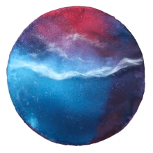 Cosmos. Pintura em aquarela projeto de Thaïs Borri Bas - 14.04.2020
