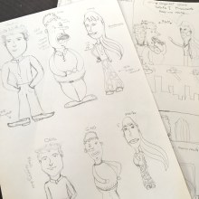 Mis personajes! Y una pequeña historieta de ellos. A Illustration project by Jeanne Marie - 04.16.2020