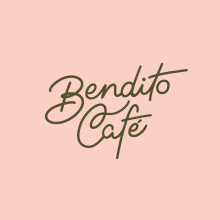 Bendito Café. Br, ing, Identit, Logo Design, H, and Lettering project by Andrea Vega - 02.11.2020