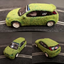 Scalextric grass car. Arts, Crafts, and Creativit project by Agustín González Ardanaz - 02.16.2020