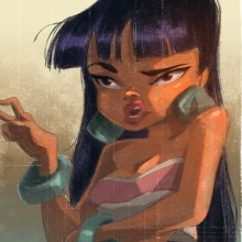 Chel. Traditional illustration, and Digital Illustration project by Elysa Castro - 04.18.2020