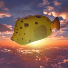 Yellowboxfish 3d . Un proyecto de 3D y Modelado 3D de Nando Cebrián - 19.04.2020
