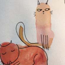 We are cats Ein Projekt aus dem Bereich Traditionelle Illustration von Cristina Dominguez / Madame Sunday - 20.04.2020