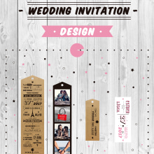 Wedding invitation design. Design, Photograph, Accessor, Design, Arts, Crafts, Events, Fine Arts, Calligraph, Creativit, and Communication project by David Rodríguez - 11.28.2016