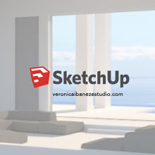3D Real Estate con Sketchup. 3D, Retoque fotográfico, e Arquitetura digital projeto de Verónica Ibáñez - 23.04.2020