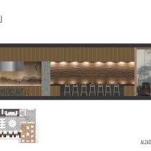 Mi Proyecto del curso: Diseño de interiores para restaurantes. Un proyecto de Diseño de interiores de Oscar Arcadio Rubio - 24.04.2020