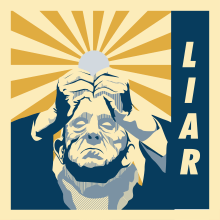 Liar.. Traditional illustration, Vector Illustration, Icon Design, Drawing, Poster Design, and Portrait Illustration project by Jesus Llamas - 01.01.2020