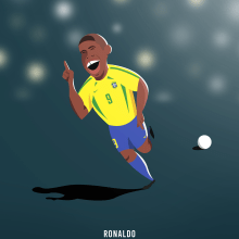 Ronaldo. Un proyecto de Ilustración, Diseño de personajes y Diseño gráfico de Alberto Camacho Gordaliza - 26.04.2020