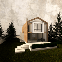 BOX in a prism | Mountain house. Un proyecto de Arquitectura de Petroula Christina Sepeta - 26.04.2020