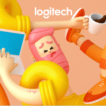 Work Better at Home (with Logitech) Ein Projekt aus dem Bereich Animation, Animation von Figuren und 3-D-Animation von Clim Studio - 27.04.2020