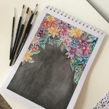 Mi Proyecto del curso: Creación de paletas de color con acuarela. Botanical Illustration project by Denisse Almonacid Toledo - 04.27.2020