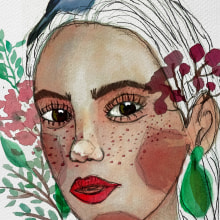 Retrato en Acuarela. Un proyecto de Ilustración de retrato de Vanina Alejandra Ghisolfo - 28.04.2020