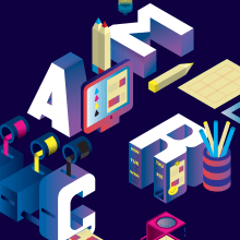ISOMETRIC POSTER. Traditional illustration, Art Direction, Br, ing, Identit, T, pograph, and Design project by David Bonanni - 04.01.2020