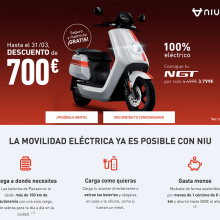 Diseño web para Niu Motos. Web Design projeto de La Teva Web Diseño Web - 30.04.2020