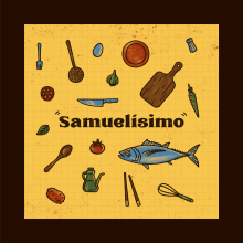 Samuelísimo — identitat visual. Un proyecto de Ilustración tradicional, Br, ing e Identidad y Diseño gráfico de Pepmi Soto Nolla - 02.05.2020