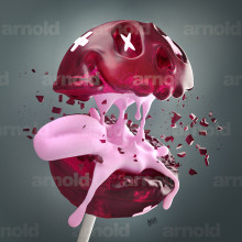Primer Proyecto: Lollipop. Traditional illustration, and 3D project by Leonardo Bianchi - 05.02.2020