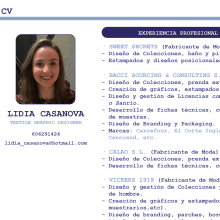 CV. Design project by Lidia Casanova Barquero - 05.04.2020