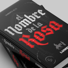 Diseño de portada de libro : El Nombre de la Rosa. Un proyecto de Lettering, Lettering digital, H y lettering de Javier Piñol - 01.04.2020