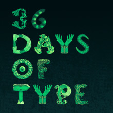 36 Days Of Type. Un proyecto de Ilustración tradicional y Tipografía de Andreu Zaragoza - 27.05.2019