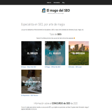 elmagodelseo.com. Un projet de Webdesign de J. Antonio Diaz Caldera - 05.05.2020