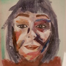 Self Portrait. Un proyecto de Pintura a la acuarela de Jo Turner - 05.05.2020