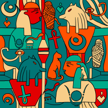 Mi Proyecto Pattern : Egipcios. Un proyecto de Pattern Design de Daniel Gauna - 06.05.2020