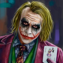 The Joker. Un proyecto de Ilustración tradicional, Ilustración digital e Ilustración de retrato de Oscar Martinez - 06.05.2020