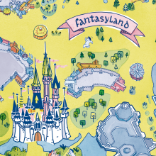 Mapa Fantasy Land  Ein Projekt aus dem Bereich Traditionelle Illustration von Ángela Alcalá Alcalde - 27.04.2019