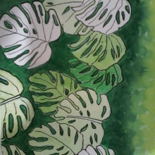Mi Proyecto del curso: Técnicas de acuarela en negativo para ilustración botánica. Un proyecto de Pintura a la acuarela de Nieves Fernandez - 09.05.2020