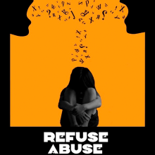 Diseño de cartel "Refuse Abuse". Un proyecto de Diseño de carteles de javier de la calle hernandez - 10.05.2020