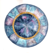 CARTA ASTRAL . Watercolor Painting project by pat mendo - 05.10.2020