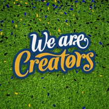 Adidas "We are creators". Design, Traditional illustration, Graphic Design, Lettering, Vector Illustration, Logo Design, and Digital Lettering project by Hernán Lopez Tonellotto - 05.12.2020