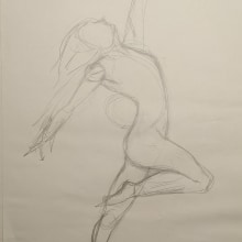 Tarea 2: Cuerpo humano movimiento. Fine Arts, Pencil Drawing, and Artistic Drawing project by Ángel Silva - 05.13.2020