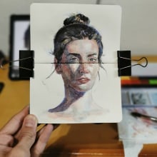 Mi Proyecto del curso: Retrato artístico en acuarela. Un proyecto de Bellas Artes y Pintura a la acuarela de Pedro Fco García Castanedo - 13.05.2020