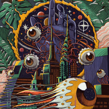 PHISH at Madison Square Garden. Design, Traditional illustration, and Poster Design project by Pedro Correa - 05.13.2020