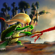 The Turtle Warrior . 2D Animation project by ejr_04 - 05.14.2020