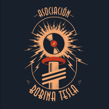 LOGO - Asociación Bobina Tesla . Un proyecto de Diseño de logotipos de Raquel Pérez Alonso - 30.03.2020