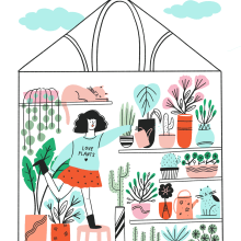 Gardening. Ilustração digital projeto de Sara Tomate - 16.05.2020