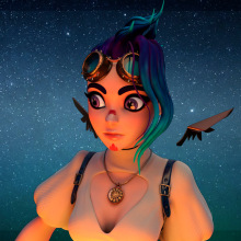 Steampunk girl. 3D, e Modelagem 3D projeto de Meritxell Aznar Carmona - 02.03.2018