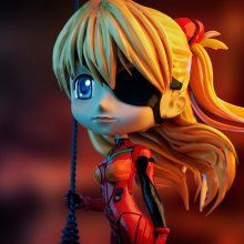 Chibi Asuka. 3D, and 3D Modeling project by Meritxell Aznar Carmona - 11.09.2018