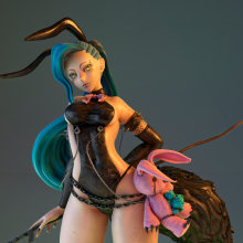 Bunny Venom. 3D, and 3D Modeling project by Meritxell Aznar Carmona - 07.20.2019