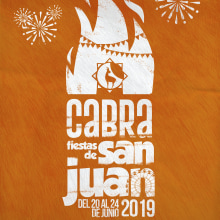 Fiestas de San Juan de la ciudad de Cabra (Córdoba). Poster Design project by Daniel Romero - 06.20.2019