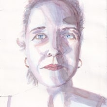 My project in Artistic Portrait with Watercolors course. Un proyecto de Escenografía de atelier - 17.05.2020