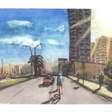 Mi Proyecto del curso: Mi ciudad en bicicleta. Street Art project by Luis Santibañez - 05.18.2020