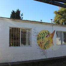 Mural en cuarentena. Traditional illustration, and Street Art project by Ro Manzano - 05.18.2020