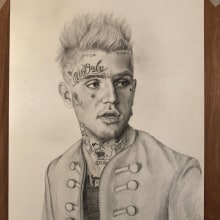 Lil Peep portrait. Pencil Drawing project by lavika9696 - 04.04.2020
