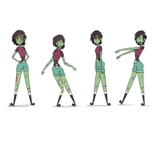 Diseño de personaje y entorno para Teen Z Channel. Um projeto de Ilustração, Animação e Design de personagens de Laura Mota García - 19.05.2020